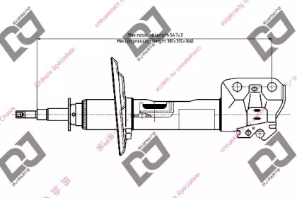 Амортизатор DJ PARTS DS1490GS